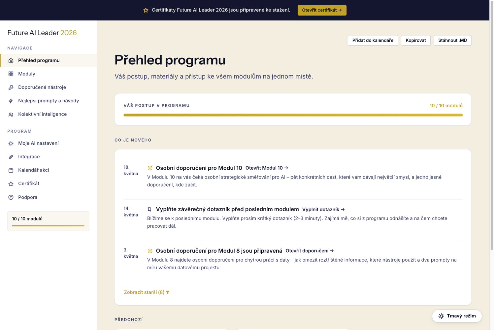 FAIL Portal - Přehled programu