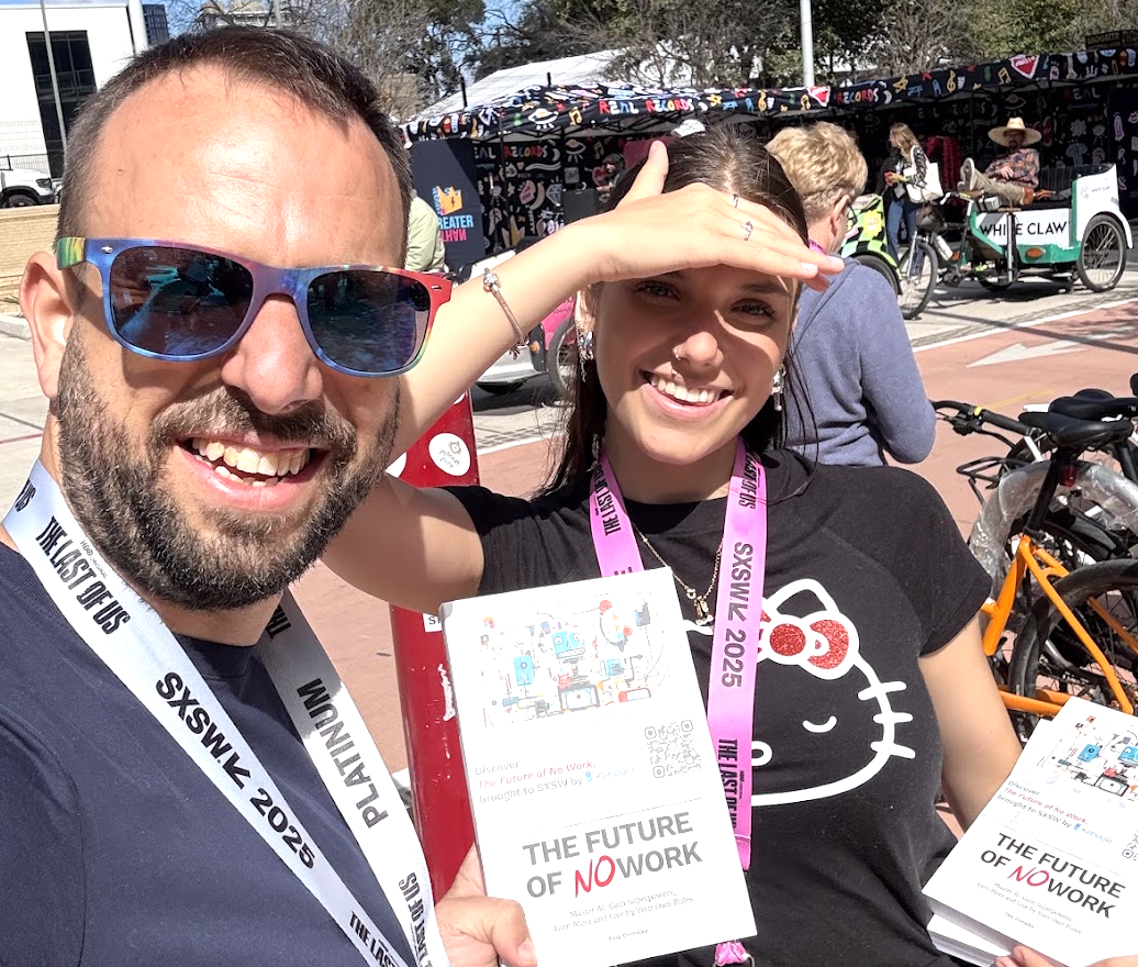 Filip Dřímalka při netradiční akci na SXSW